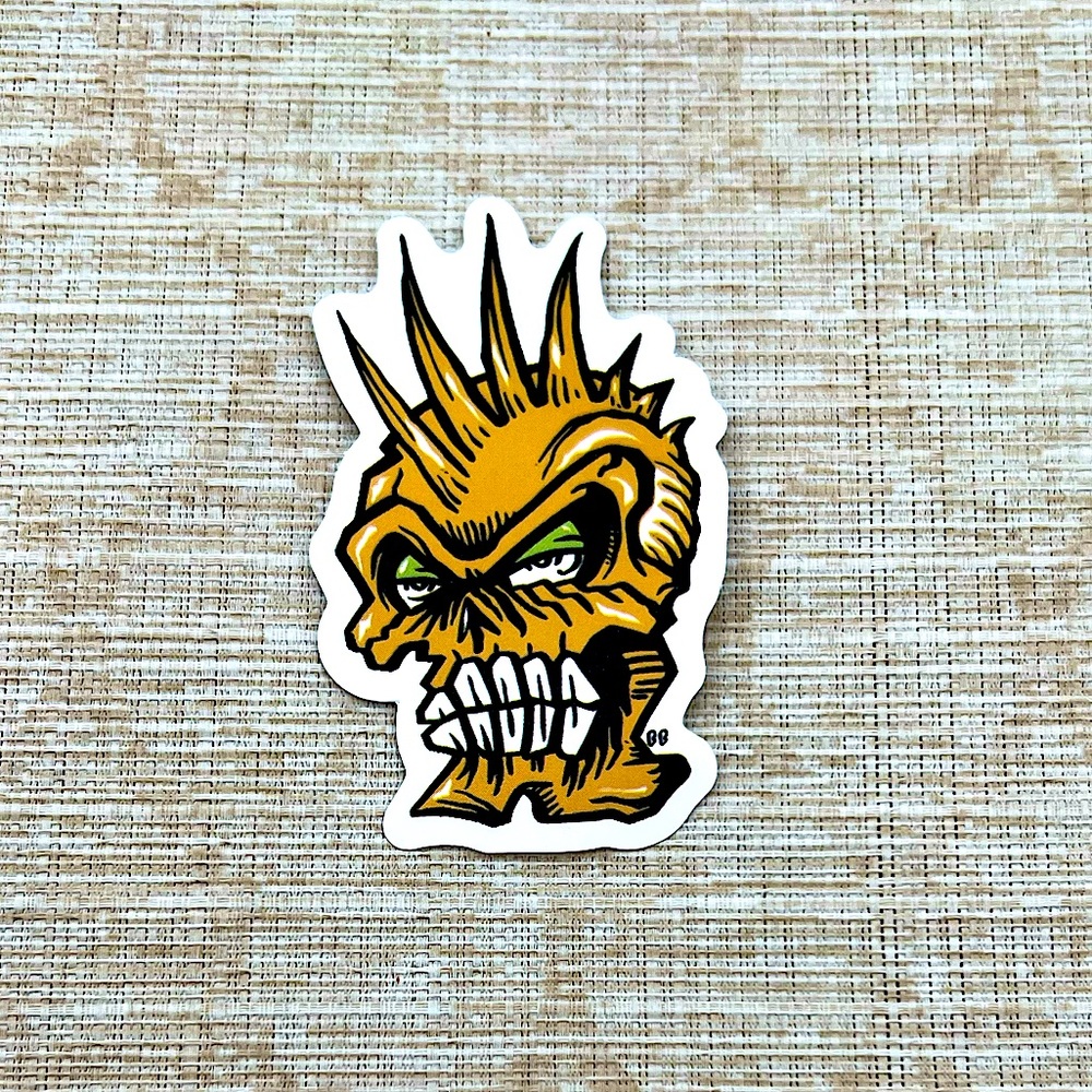 Mohawk Gross Grunge Horror Funky Single Decor Art Sticker